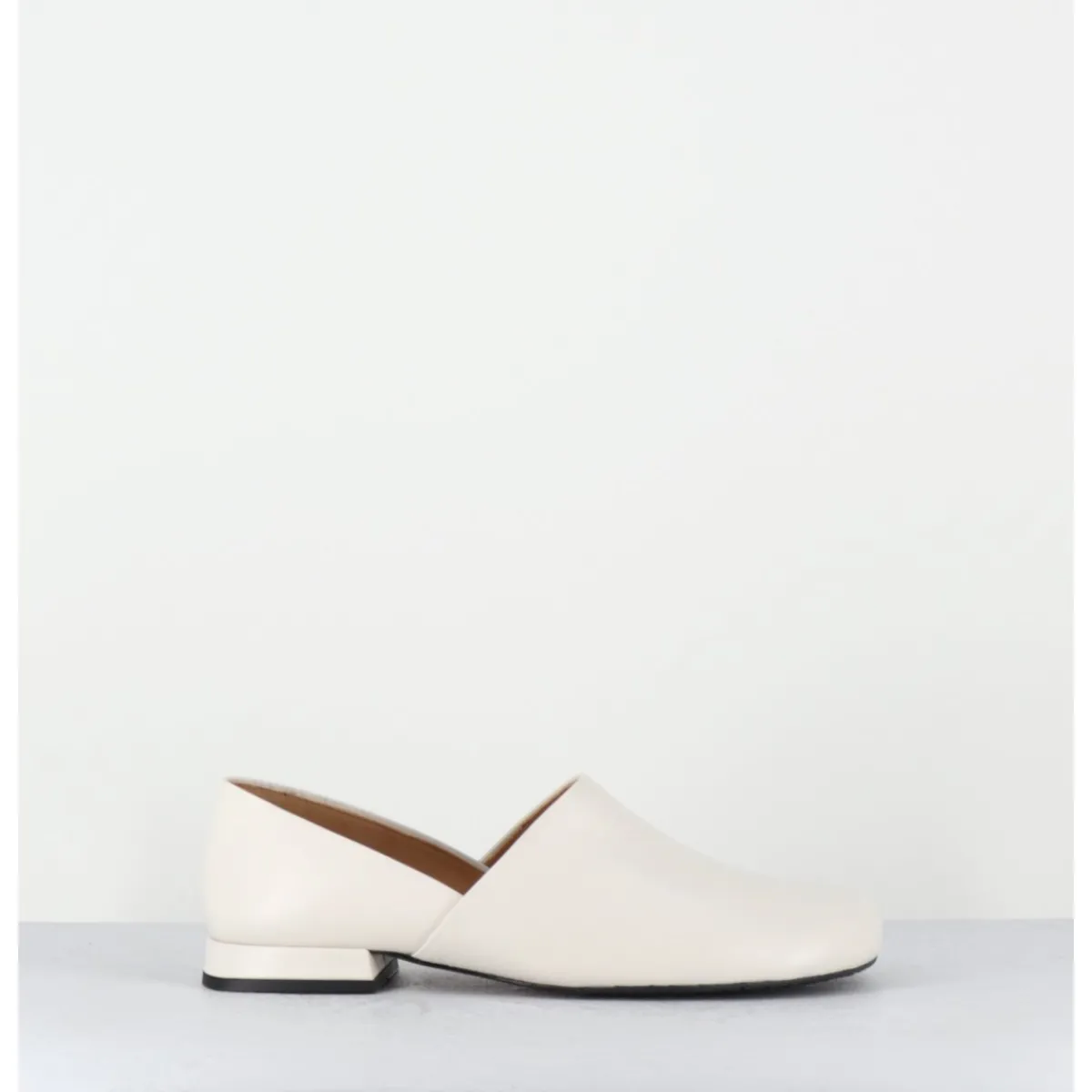 New AUDLEY Chaussures minimalistes en cuir souple cassé - PAOLI MARFIL NAPPA BLANC
