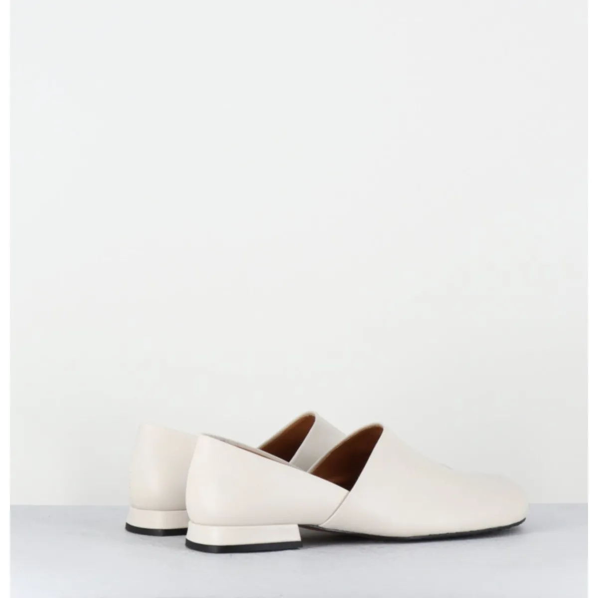 New AUDLEY Chaussures minimalistes en cuir souple cassé - PAOLI MARFIL NAPPA BLANC