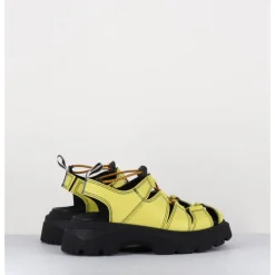New E8 BY MIISTA Chaussures multi-brides & élastique cuir - EUNICE LIME SANDALS JAUNE