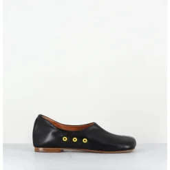 Sale ANTONIO BARBATO Chaussures plates en cuir esprit 60s - AB4624 MADRAS NERO NOIR