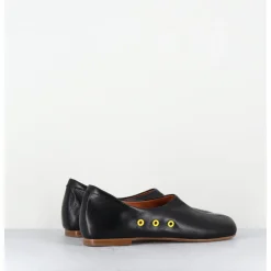 Sale ANTONIO BARBATO Chaussures plates en cuir esprit 60s - AB4624 MADRAS NERO NOIR