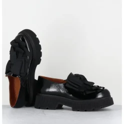 Discount CHIE MIHARA Chaussures semelle épaisse en cuir à noeuds - QAYRO SUCRE NEGRO NOIR