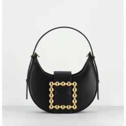 Online LES PETITS JOUEURS Cindy Golden Buckle - Croco NOIR