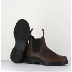 Discount BLUNDSTONE Classic Chelsea Boots cuir mate - 1609 ANTIQUE BROWN MARRON