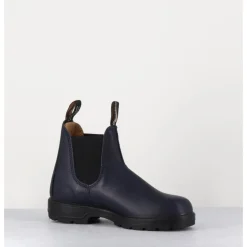 Outlet BLUNDSTONE Classic Chelsea Boots cuir mate bleu - 2246 NAVY PERI MARINE