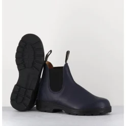 Outlet BLUNDSTONE Classic Chelsea Boots cuir mate bleu - 2246 NAVY PERI MARINE