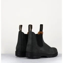 New BLUNDSTONE Classic Chelsea Boots en cuir nubuck - 587 RUSTIC BLACK NOIR