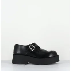 Online OA NON FASHION Creepers en cuir glacé - COOL ABRA NERO NOIR