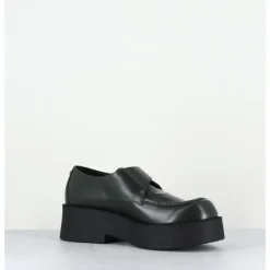 Online OA NON FASHION Creepers en cuir glacé - COOL ABRA VERDE VERT