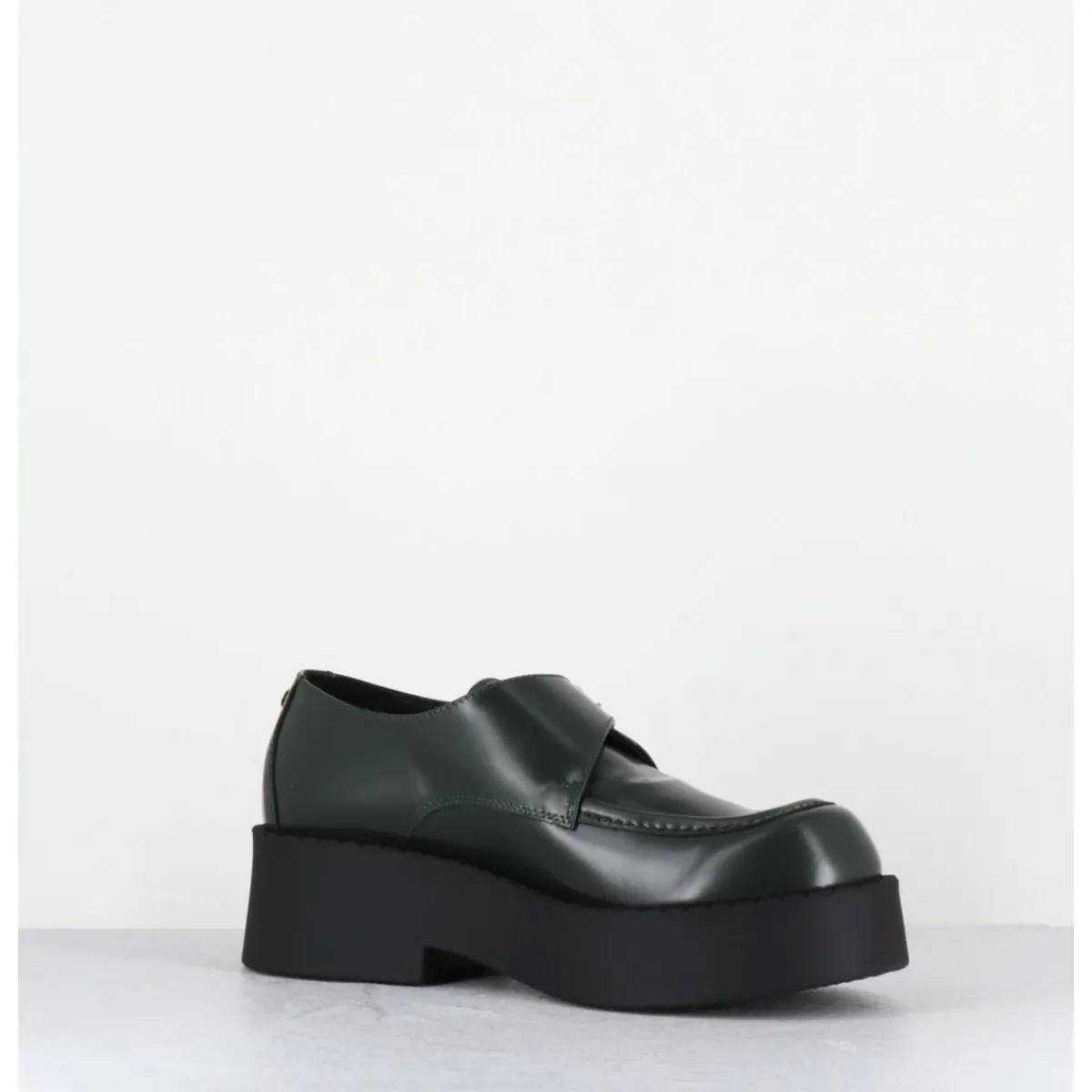 Online OA NON FASHION Creepers en cuir glacé - COOL ABRA VERDE VERT