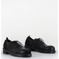 New GARRICE LAB Derbies à lacets en cuir bout rapporté - GAMAN DAVIS NERO NOIR