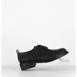 Sale GARRICE LAB Derbies à lacets en cuir plissé - ANATO PLISSE NERO NOIR
