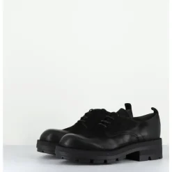 Hot GARRICE LAB Derbies à lacets en nubuck - DABRAN BIS SIENA NERO NOIR