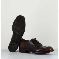 Sale OFFICINE CREATIVE Derbies en cuir "Tie&Dye" - CALIXTE01 OLD MORO MARRON