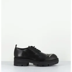 Sale GARRICE LAB Derbies en cuir bout clouté - DABRAN SIENA NERO NOIR