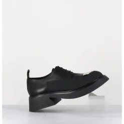 Online GARRICE LAB Derbies en cuir bout métallique - PIKE SAVANA NERO NOIR