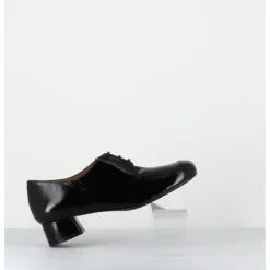 Online AUDLEY Derbies en cuir petit talon - MONICA BLACK MALORY NOIR