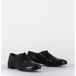 Clearance TO&CO Derbies minimalistes en cuir souple - STJA COW BLACK NOIR