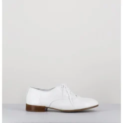 Best TO&CO Derbies minimalistes en cuir souple - STJA COW WHITE BLANC