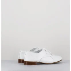 Best TO&CO Derbies minimalistes en cuir souple - STJA COW WHITE BLANC