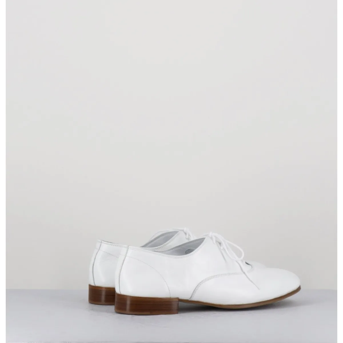 Best TO&CO Derbies minimalistes en cuir souple - STJA COW WHITE BLANC