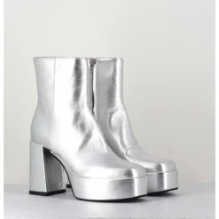 Outlet GARRICE LAB Disco boots à plateforme cuir - CARE O ARGENT