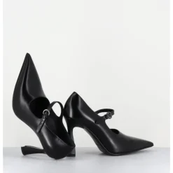 Hot PREMIATA Escarpins à bride bout pointu talon haut cuir - M6590 SPLENDID NERO NOIR