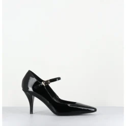 Hot GARRICE LAB Escarpins à bride talon fin en cuir vernis - GELA2 VERNICE NERA NOIR