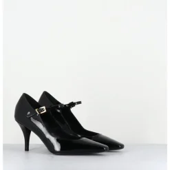 Hot GARRICE LAB Escarpins à bride talon fin en cuir vernis - GELA2 VERNICE NERA NOIR