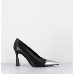Hot PREMIATA Escarpins bout pointu en cuir & argent - M6835 GARDA NERO NOIR