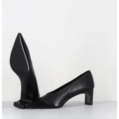 Hot TO&CO Escarpins bout pointu petit talon en cuir - SLIDE24 NAPPA NERO NOIR