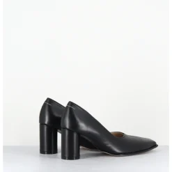 New MM6 MAISON MARGIELA Escarpins en cuir à talon bout allongé - S66WL0060 T8013 NOIR