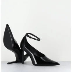 Hot ROTTA Escarpins talon haut bride cheville en cuir vernis - FLOYDAH24 VERNICE BLACK NOIR