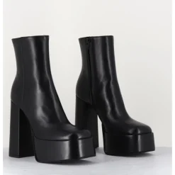 Online GARRICE LAB High platform black leather boots - SABLAN NERO NOIR
