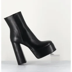 Online GARRICE LAB High platform black leather boots - SABLAN NERO NOIR