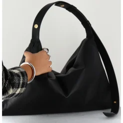 Best SIMON MILLER LARGE BLACK PUFFIN BAG NOIR