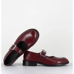 GARRICE LAB Mary-Jane en cuir glacé x - YVETTE ABRA BORDO BORDEAU