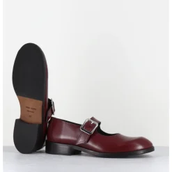 GARRICE LAB Mary-Jane en cuir glacé x - YVETTE ABRA BORDO BORDEAU