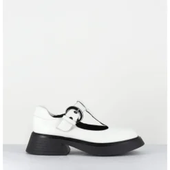 Hot GARRICE LAB Mary-Jane 90s en cuir semelle légère - DIKE SAVANA BIANCO BLANC