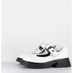 Hot GARRICE LAB Mary-Jane 90s en cuir semelle légère - DIKE SAVANA BIANCO BLANC