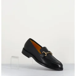 Online MARA BINI Mocassin à mors en cuir - M431 BLACK NOIR