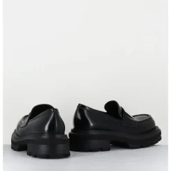 New ELENA IACHI Mocassin effet glacé & métal - E4121-T BELT NERO NOIR