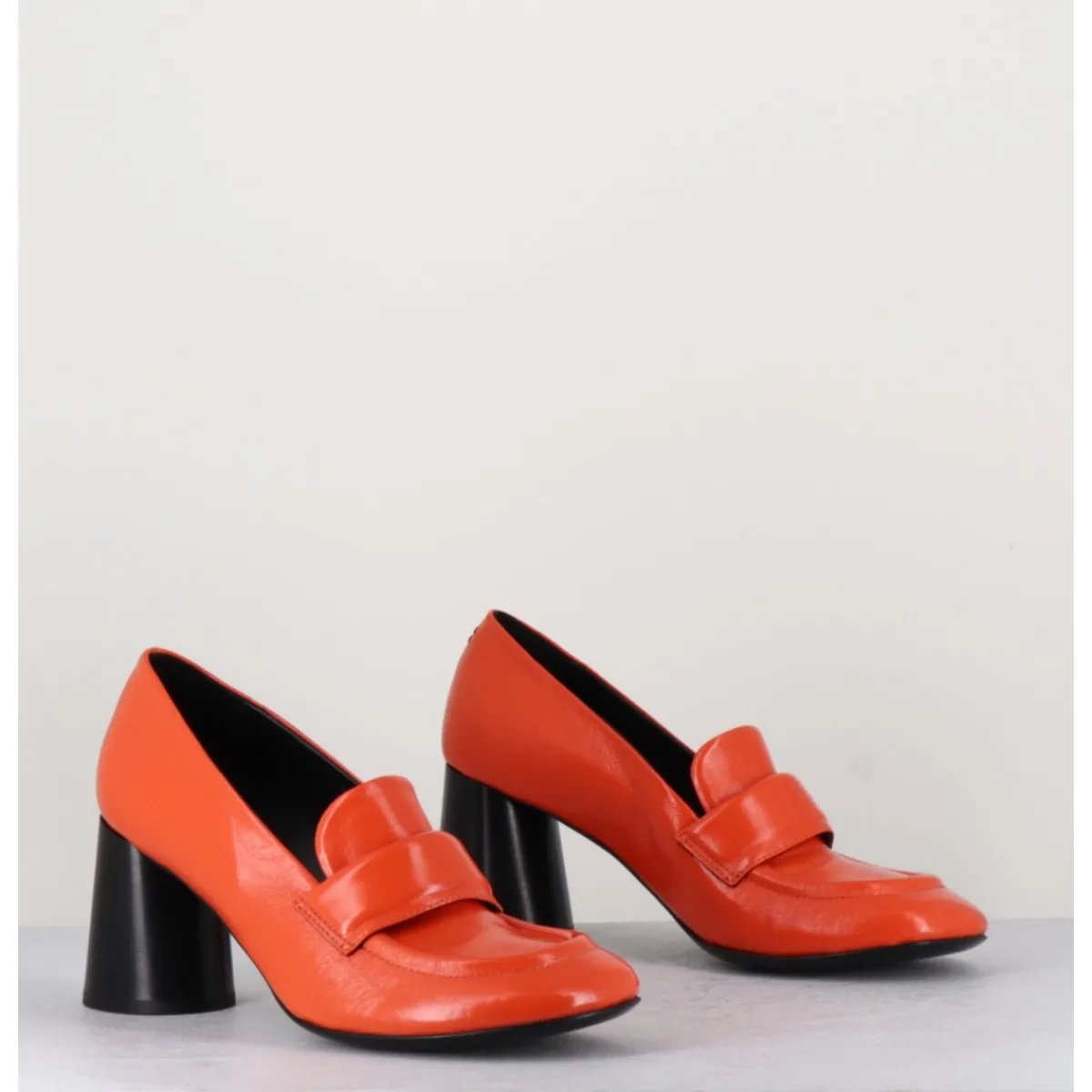 Best HALMANERA Mocassins à talon en cuir - ACE03 NESPOLA ORANGE