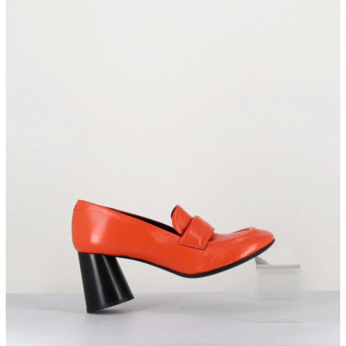 Best HALMANERA Mocassins à talon en cuir - ACE03 NESPOLA ORANGE