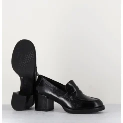 GARRICE LAB Mocassins en cuir brillant - AH500 BLACK NOIR