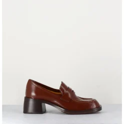 Sale MARA BINI Mocassins en cuir marron - R271M MOUSSE CUOIO COGNAC