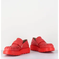 Best IXOS Mocassins en cuir souple semelle légère - X23 MAESTRALE CORALLO ROUGE