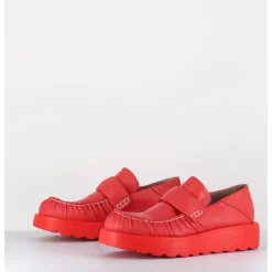 Best IXOS Mocassins en cuir souple semelle légère - X23 MAESTRALE CORALLO ROUGE