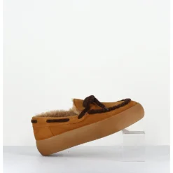 Clearance PRIMABASE Mocassins fourrés en daim - 50946 030 CAMEL