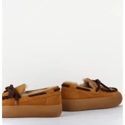 Clearance PRIMABASE Mocassins fourrés en daim - 50946 030 CAMEL